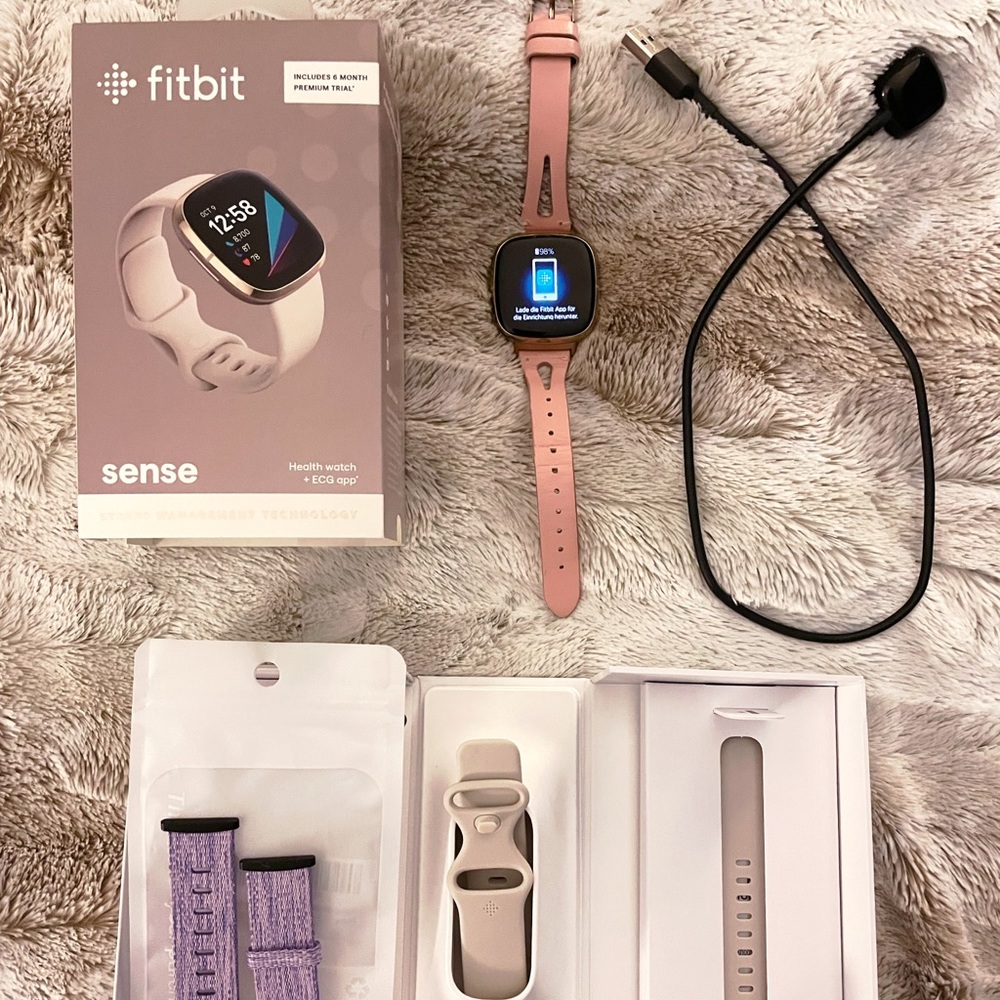 Fitbit Sense Advanced Smartwatch - White/Gold